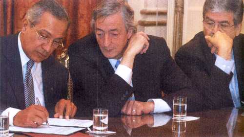 Masa, Kirchner y Fernández