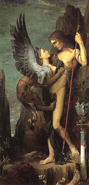 Edipo y la Esfinge (Gustave Moreau - 1864)
