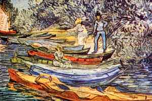 "Barcos en el río" - Vincent Van Gogh