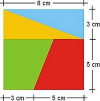 Cuadrado de 8 x 8 cm (Area= 64 cm2)